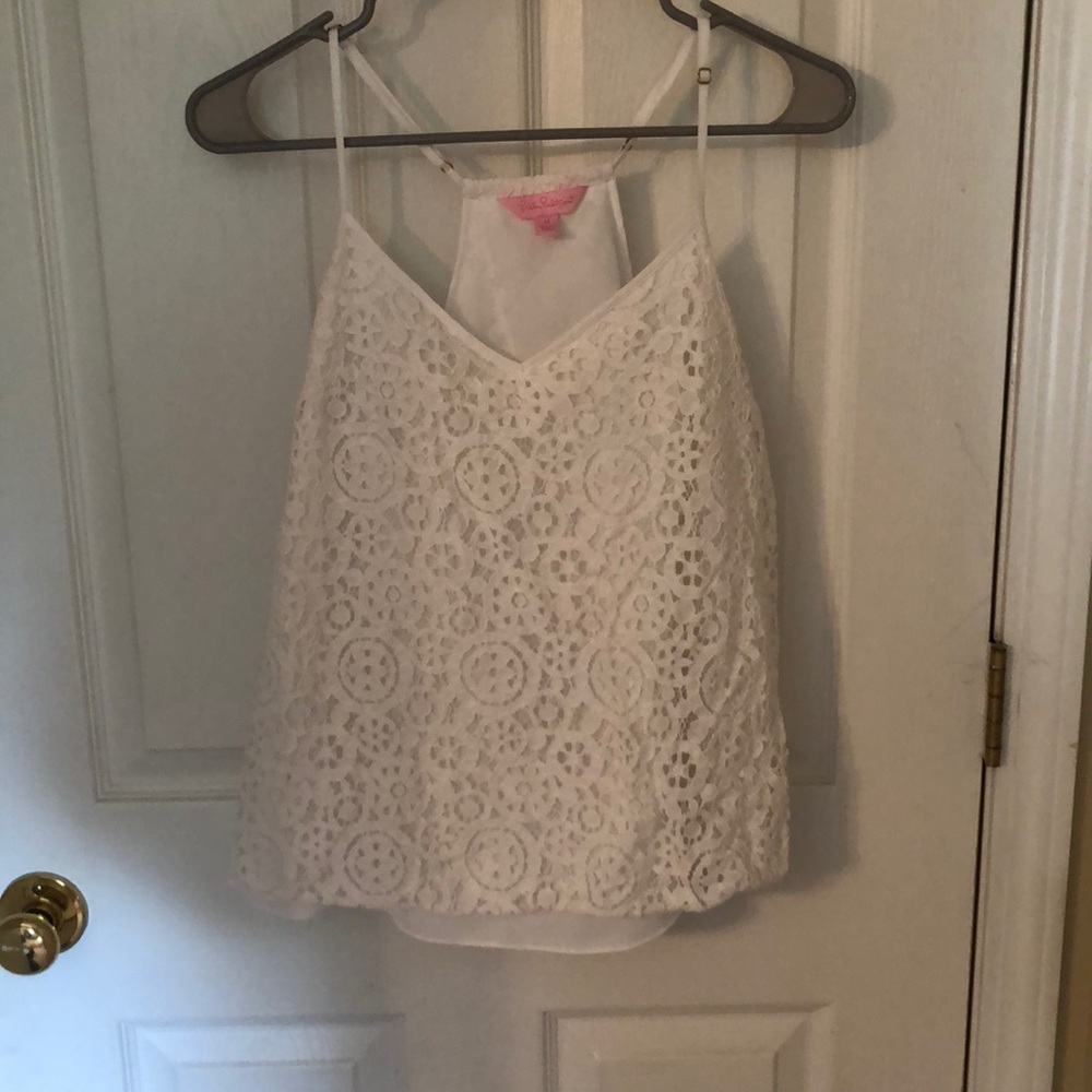 White Lilly Pulitzer Tank